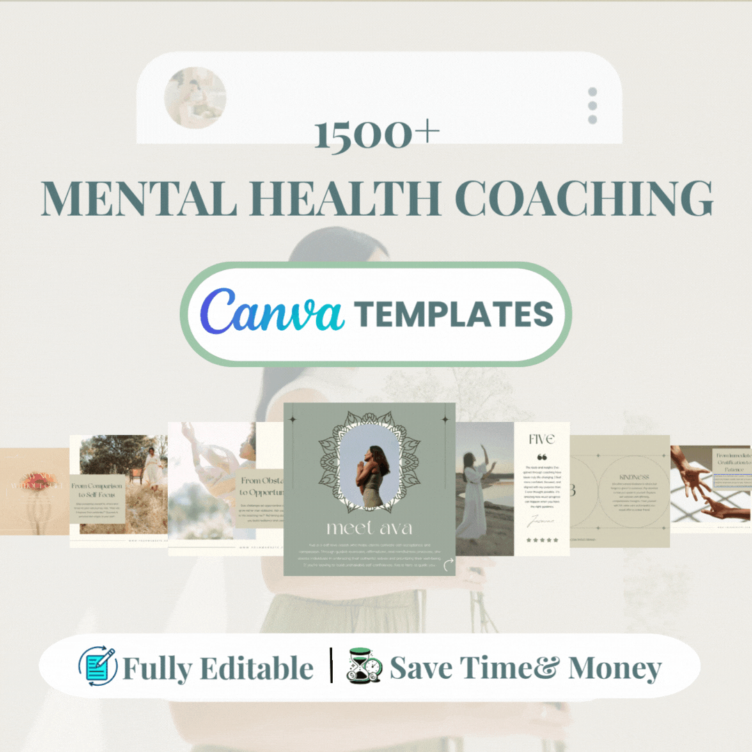 MENTAL HEALTH COACHING Social Media Template